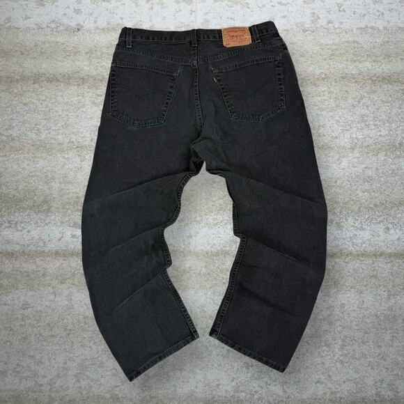 Vintage Levis Jeans 505 Regular Straight Leg Fit Smoke Black Wash Made USA 90s